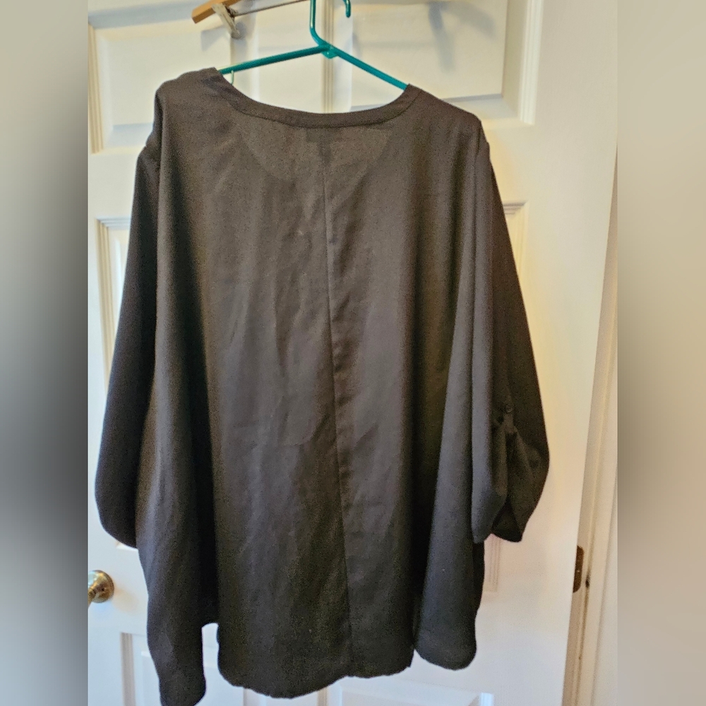 Catherines Charcoal Button-Down Shirt - Picture 3 of 5